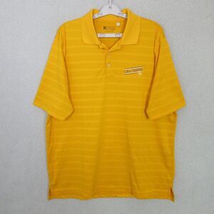 Gear For Sports Polo Shirt Mens L LSU Tigers Gold Short Sleeve Team Athletic